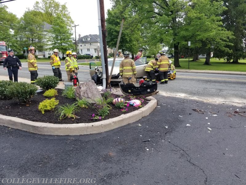 Vehicle rescue 400 block of E Main St., Collegeville.